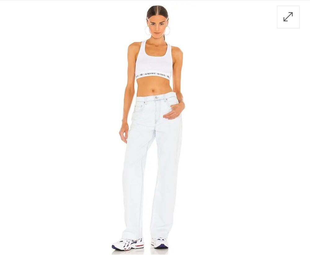 GRLFRND Brooklyn High Rise Straight Jeans Zuma Baby Blue 26 NWT